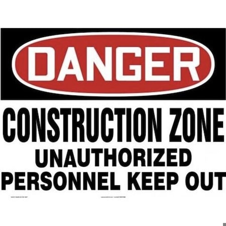Accuform OSHA DANGER SAFETY SIGN CONSTRUCTIO MCRT089VS MCRT089VS